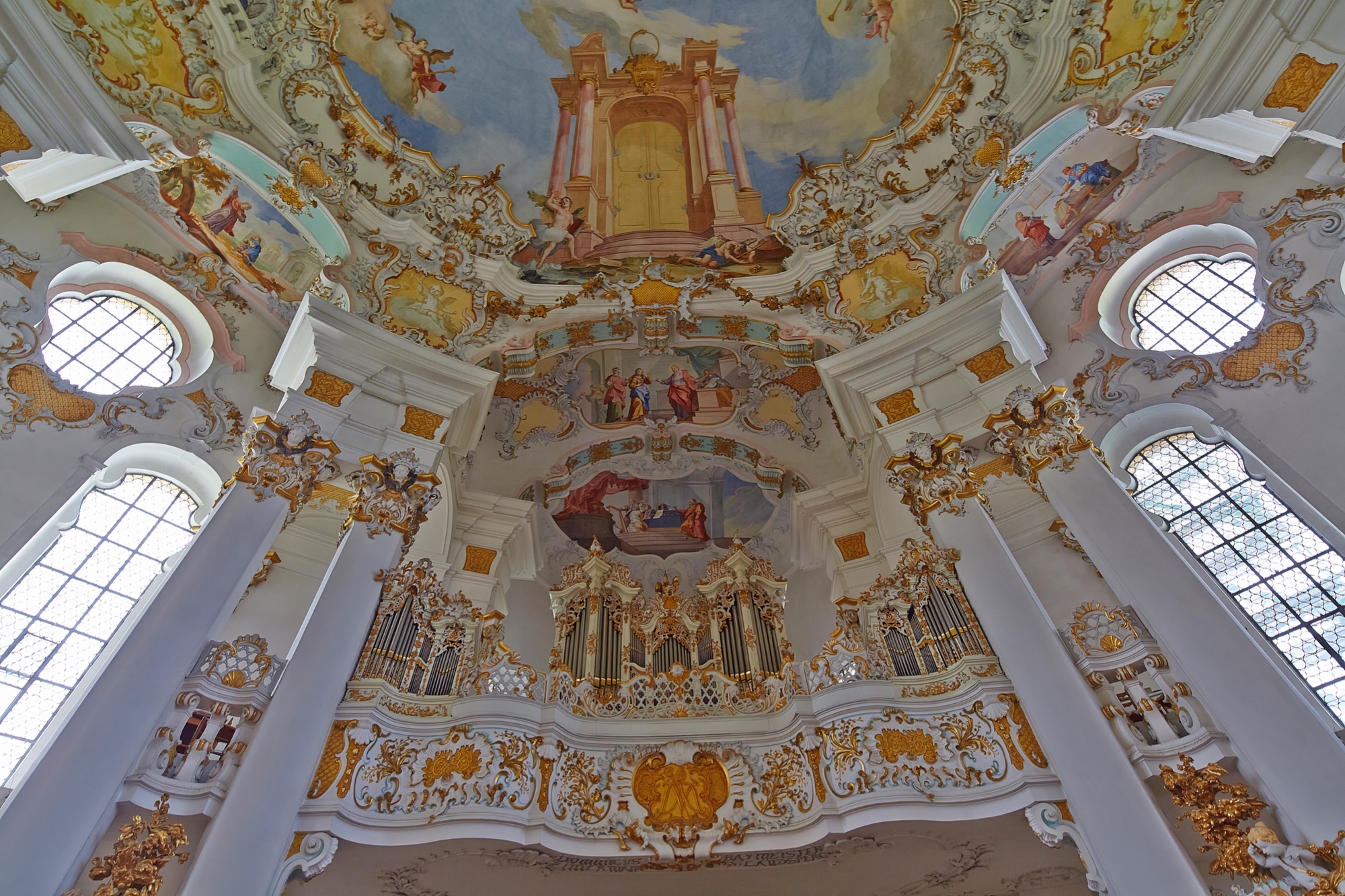 Wieskirche, Orgel und Himmelstor