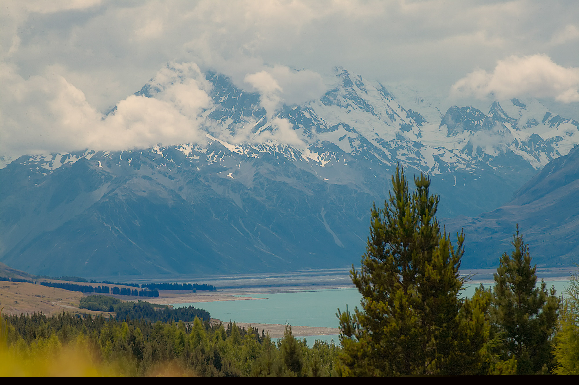 Tekapo See und Neuseeländische Alpen