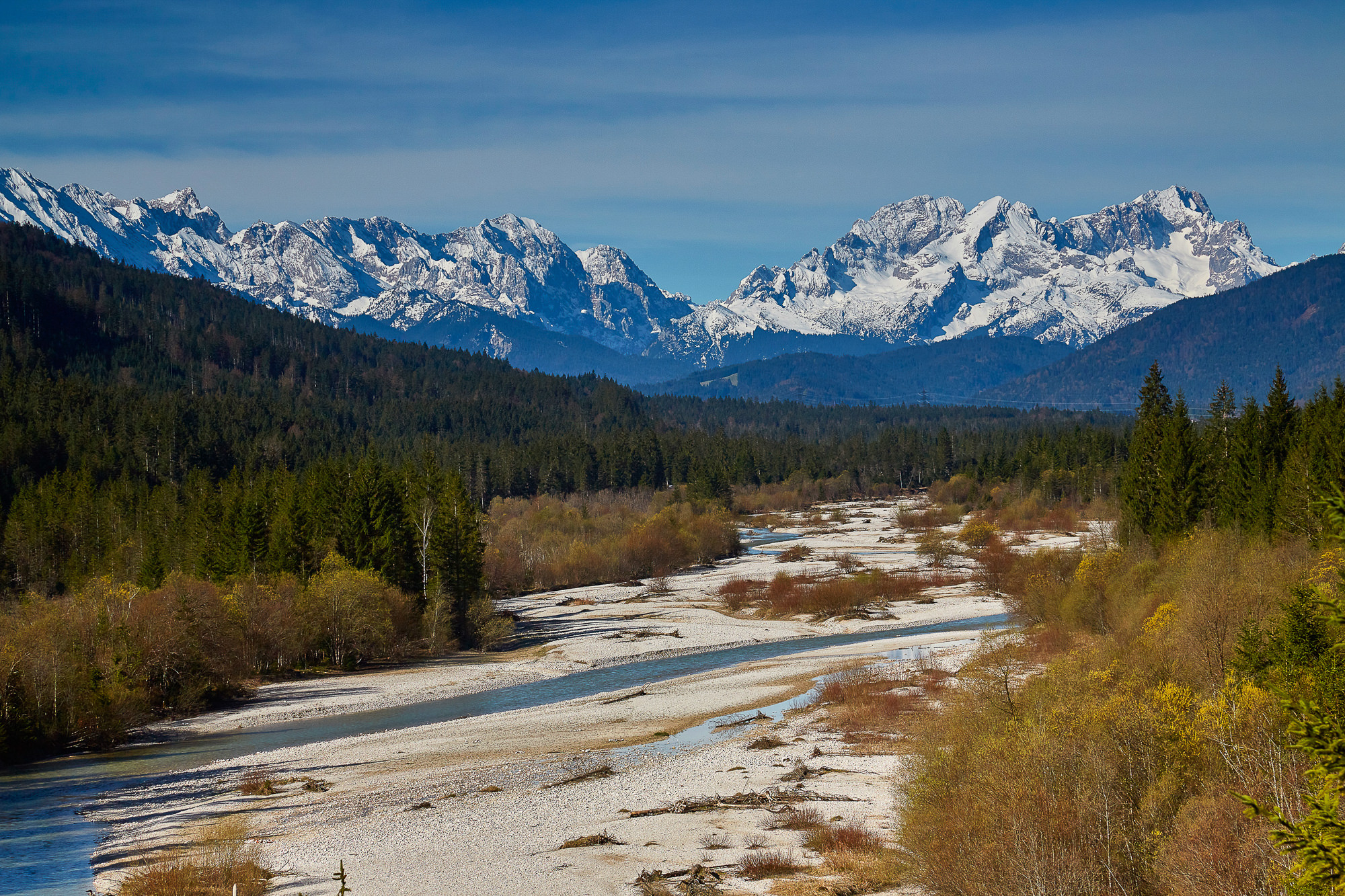 Obere Isar zwischen Wallgau und dem Sylvensteinspeicher