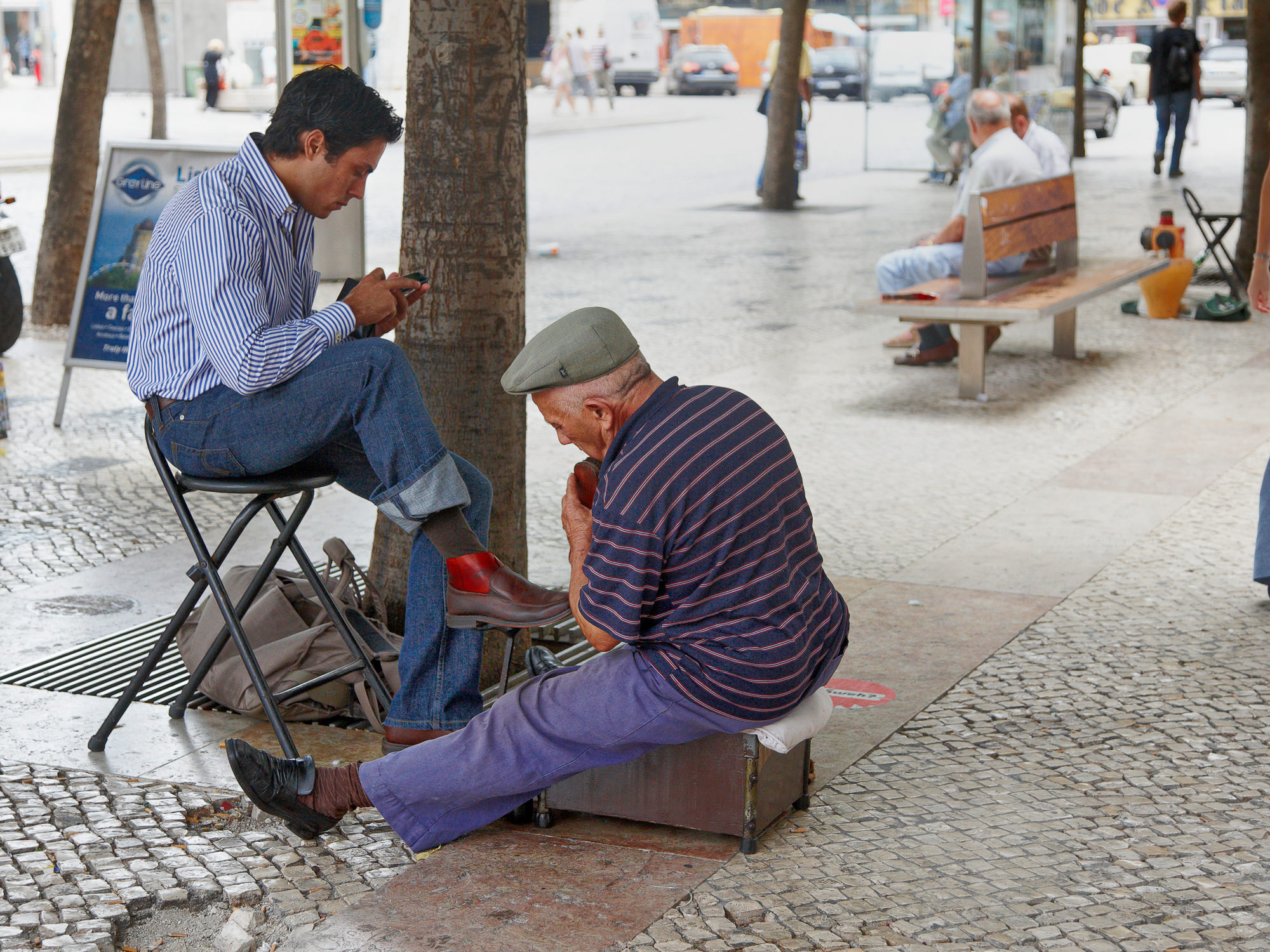 Straßenscene in Lissabon