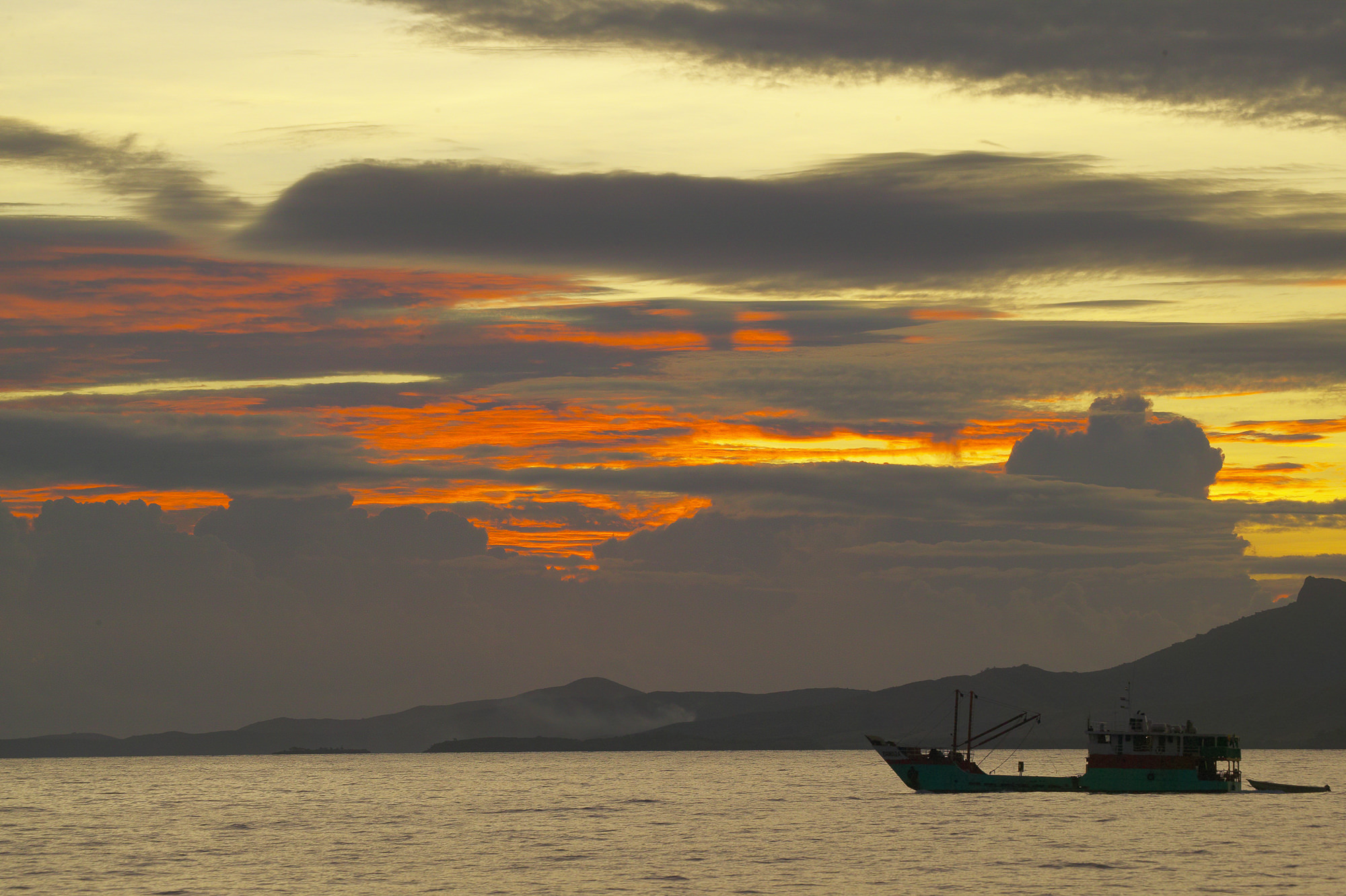 evening mood in the South Sea