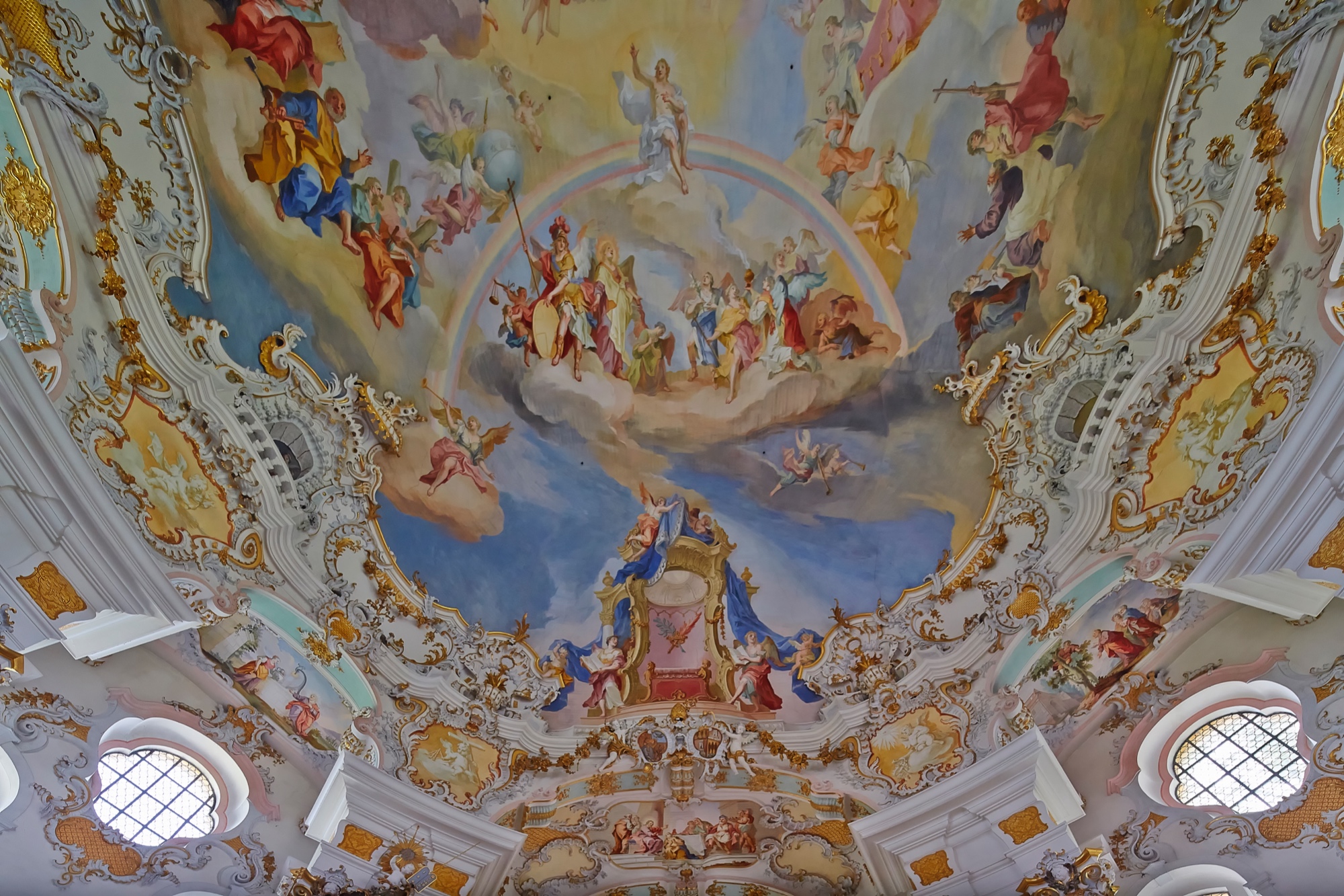 pilgrimage church Wieskirche, ceiling painting
