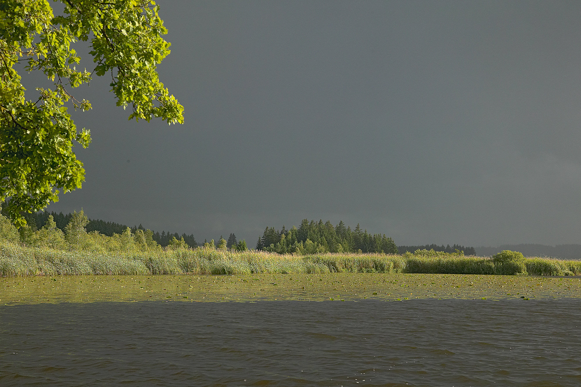 thunderstorm at lake Maisinger See